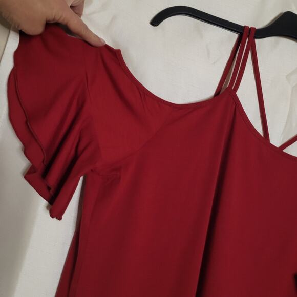 Shein Curve Women's Red Off-the-Shoulder Top - 3XL - Picture 10 of 11